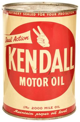 Kendall Dual Action Motor Oil 1 Quart Can