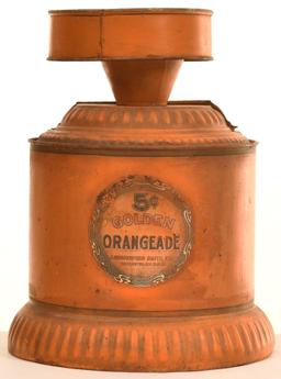 Golden Orangeade Metal Counter-Top Dispenser