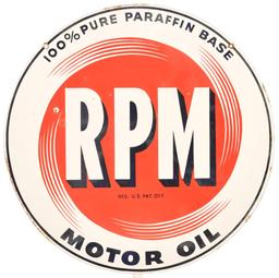 RPM Motor Oil Porcelain Sign