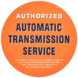 (Union) Authorized Automatic Trans Service Porcelain Sign