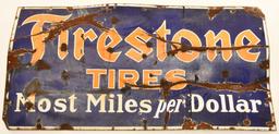 Firestone Tires Porcelain Sign