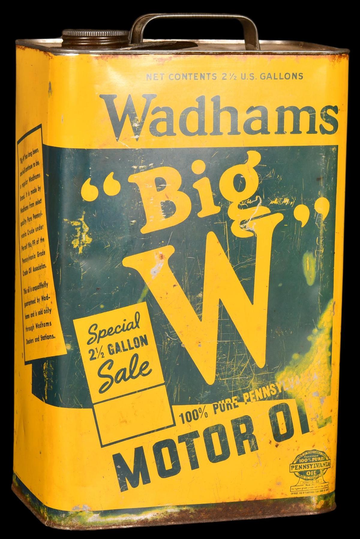 Wadhams 2 1/2 Gallon Can