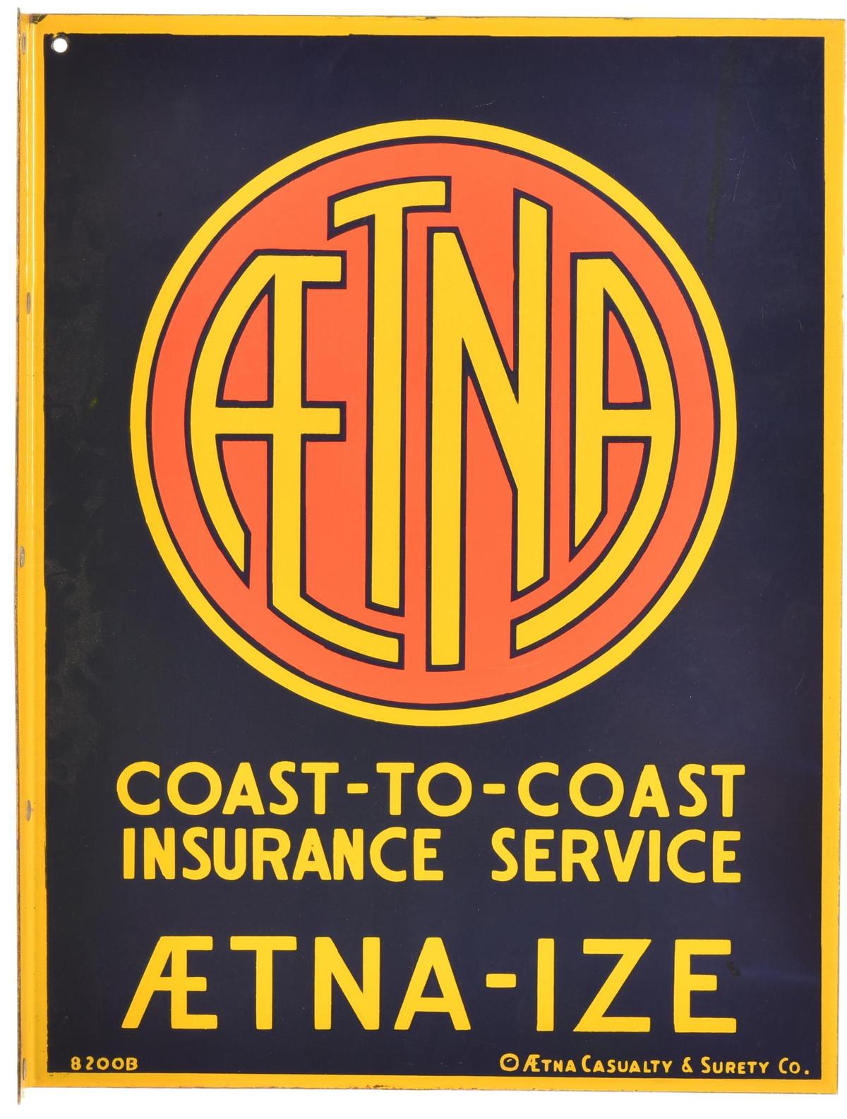 Aetna Insurance Flange Sign