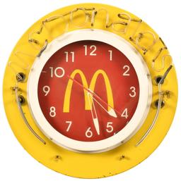 Mcdonalds Neon Clock