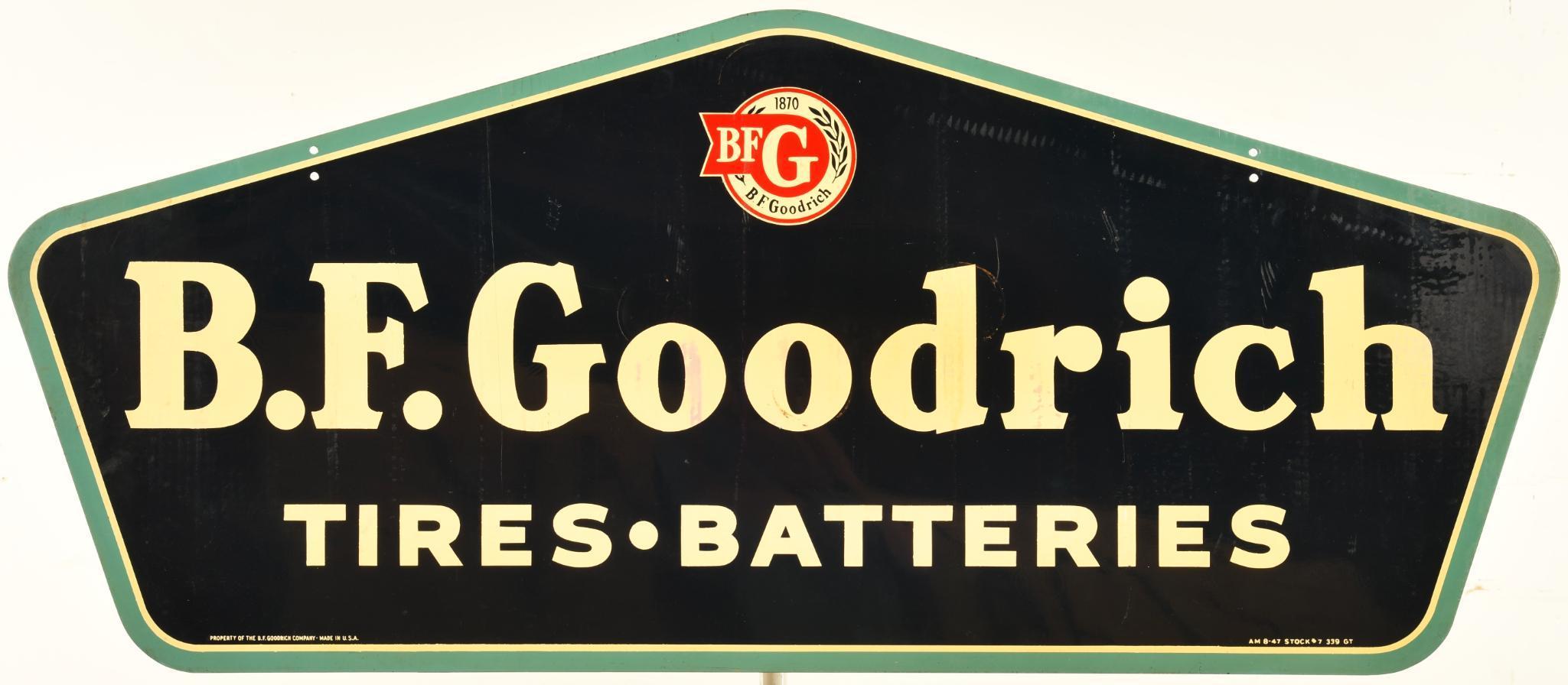 B.F. Goodrich Tires Batteries Sign