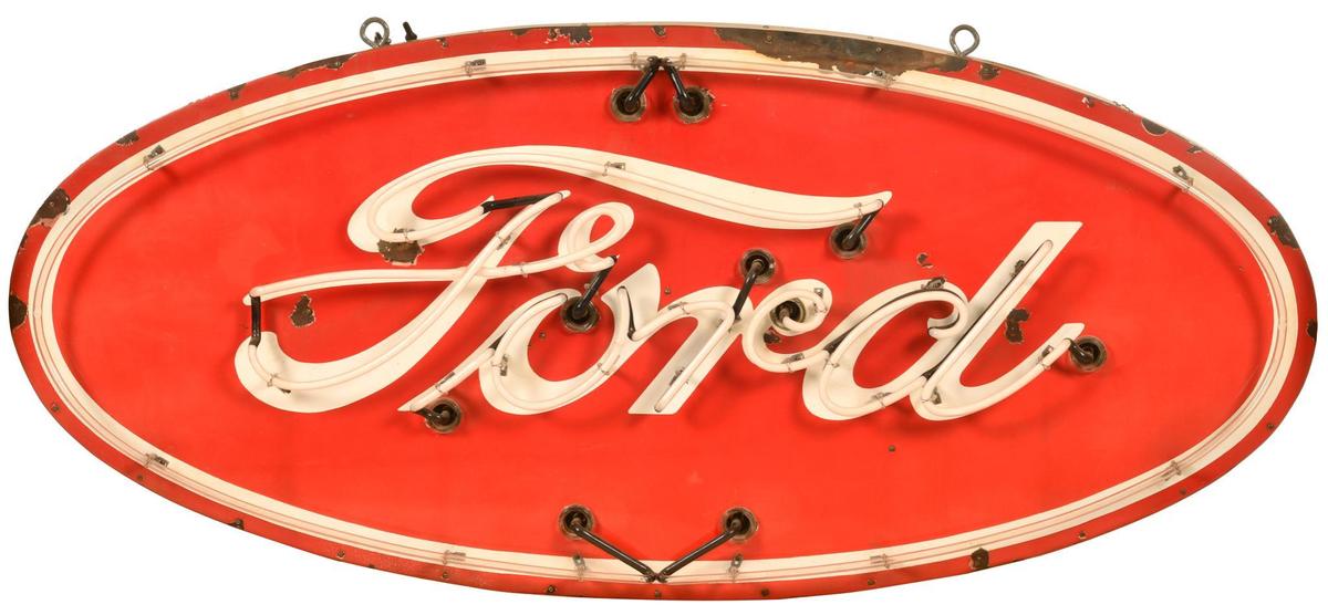 Red Ford Neon Sign