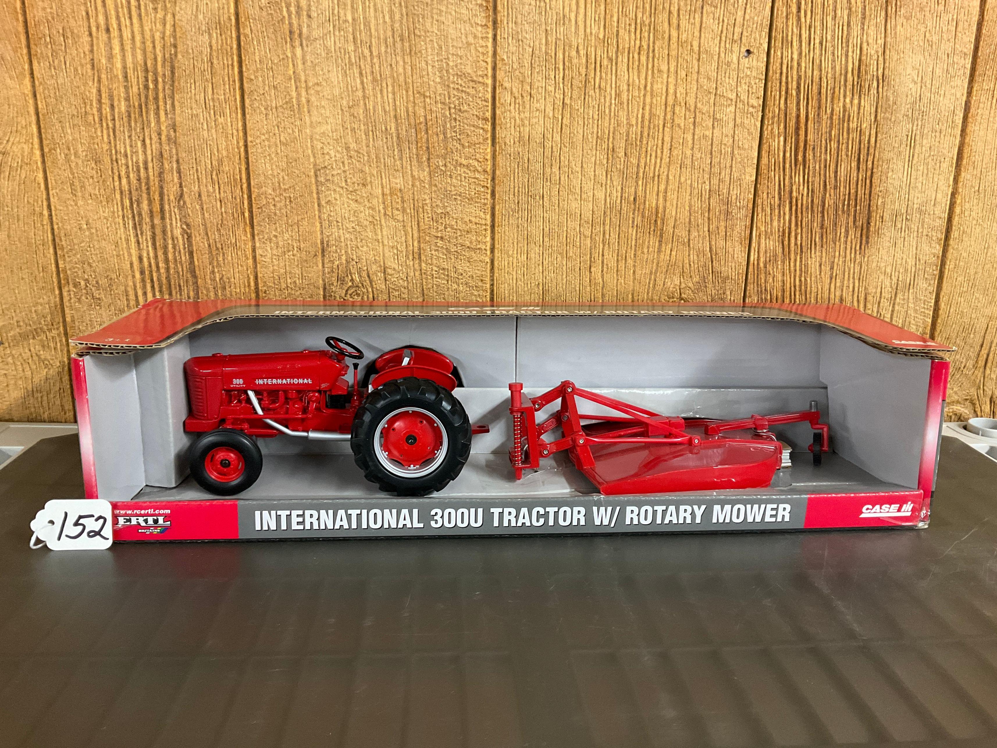 IH 300U Tractor w/Rotary Mower