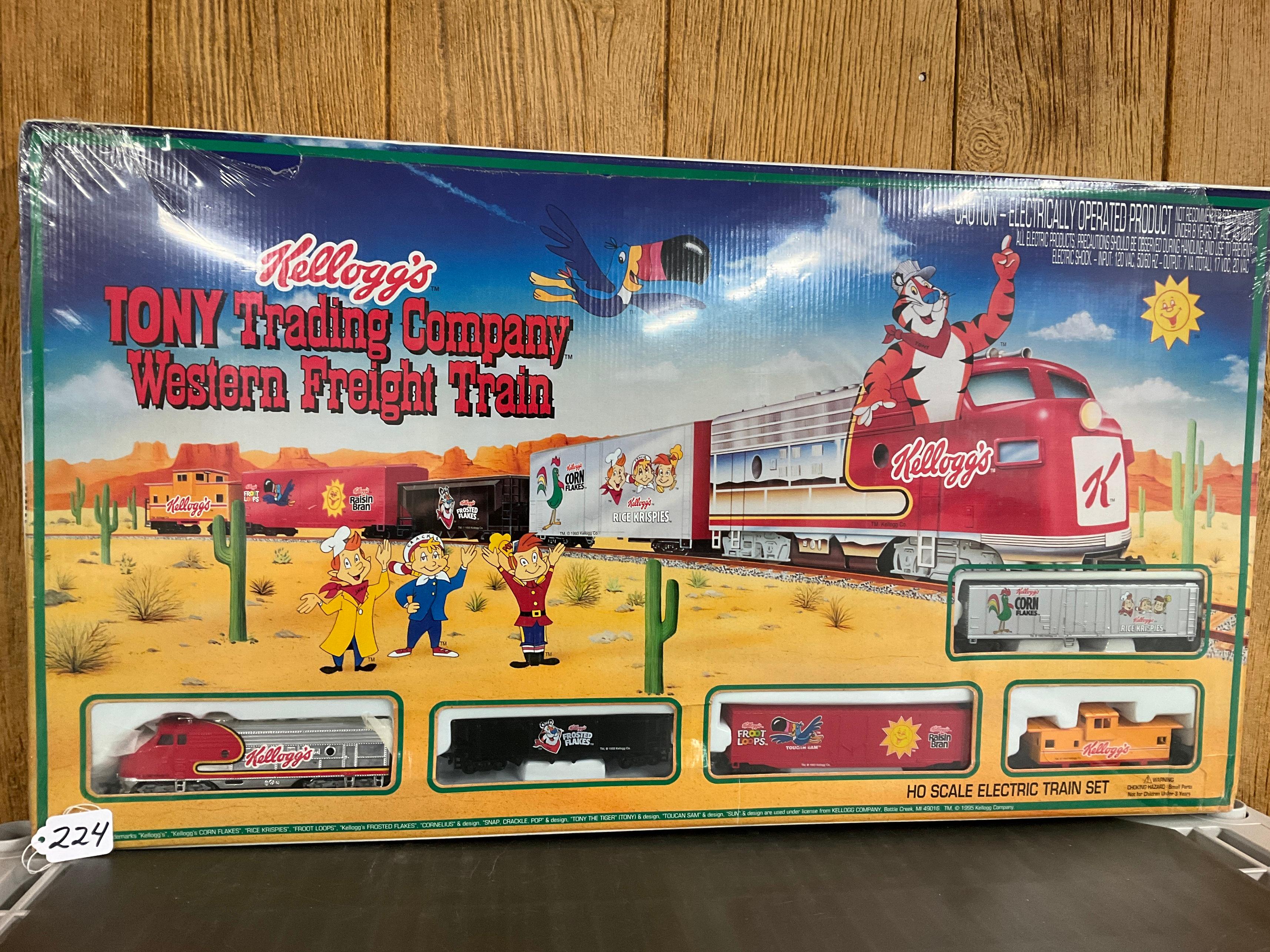 Kellogg's Tony Trading Co. Western Freight Train Set - NIB