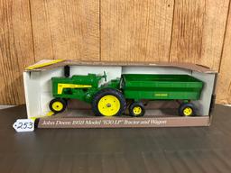 JD 1958 630 LP Tractor w/Wagon