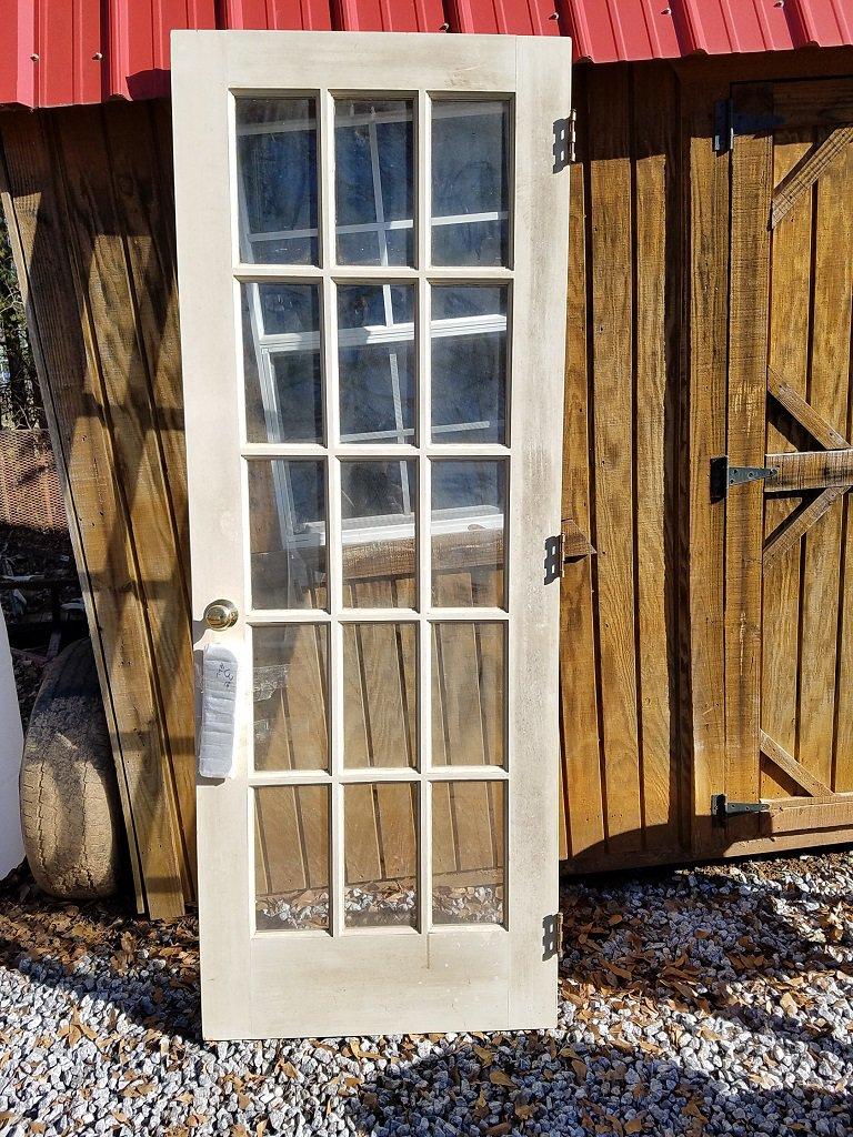 15 Pane Solid Wood Door