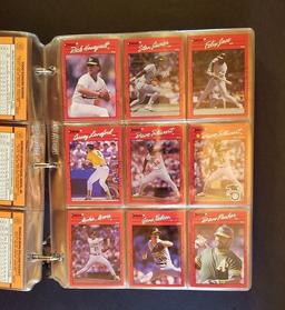 1990 Donruss Baseball Card Collection in Protective Sheets - in 3" three ring binder