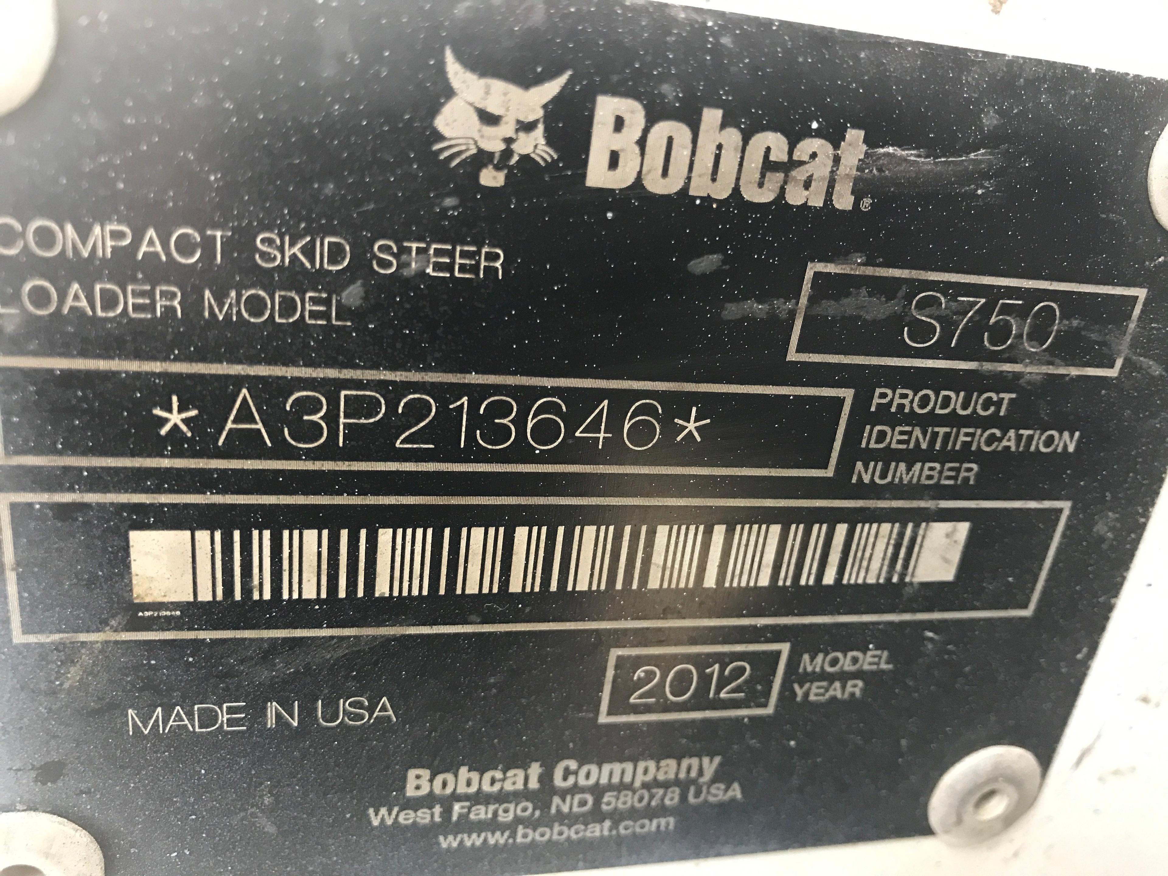 2012 Bobcat S750