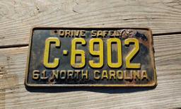 1961 License Plate