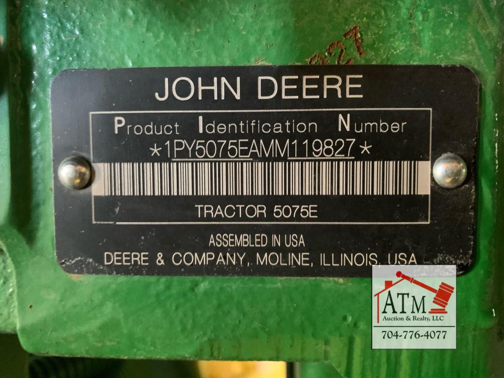 John Deere 5075E Tractor w/ 520 Loader