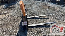 NEW Landhonor 48" Pallet Forks - Skidsteer Attach