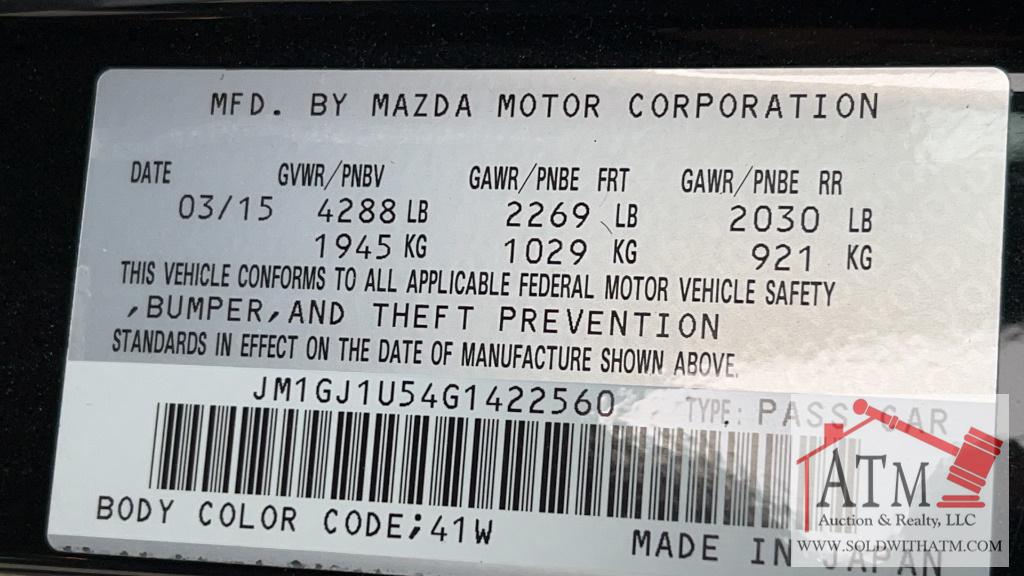 2016 Mazda 6 GX Sedan (Salvaged Title)