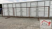 Continuous 24' Livestock Fence Panel Free-standing