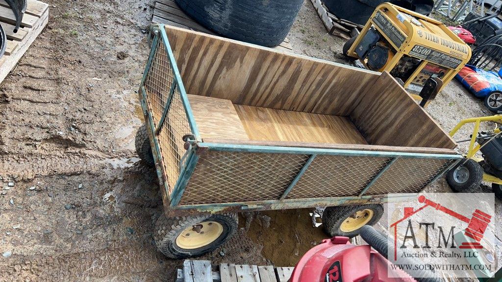 Pull Behind Garden Cart