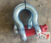 (2) NEW 1-1/8" Screw Pin Anchor Shackles