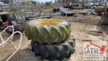 (2) 7720 John Deer Combine Tires