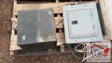 Electric Panel and Military Storage box w/ Drawers