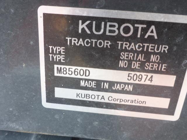 2012 Kubota M8560D MFWD Tractor