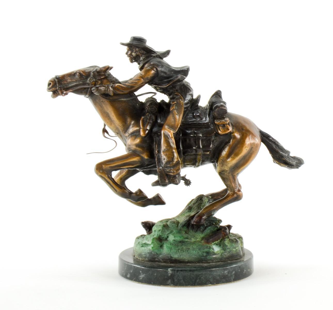 After Frederic Remington: Two Bronzes