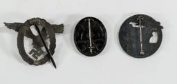 Three Nazi German WWII Pins