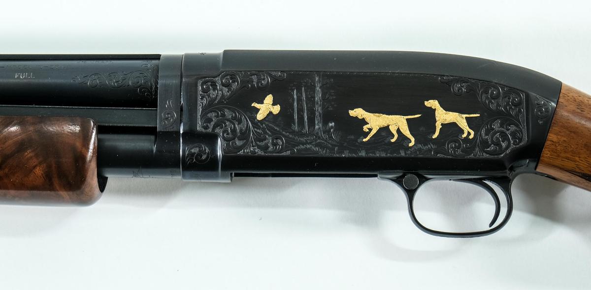 Engraved Winchester 12 28ga Shotgun