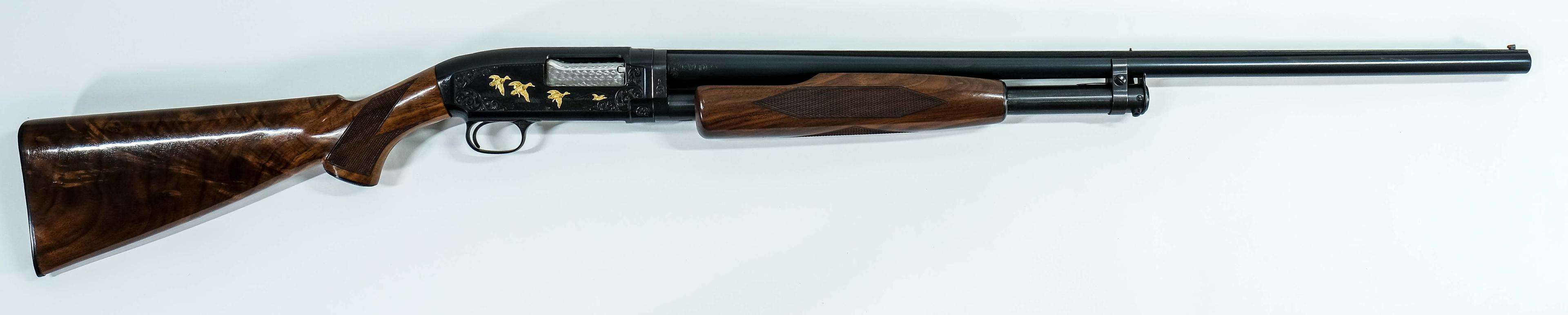Engraved Winchester 12 28ga Shotgun