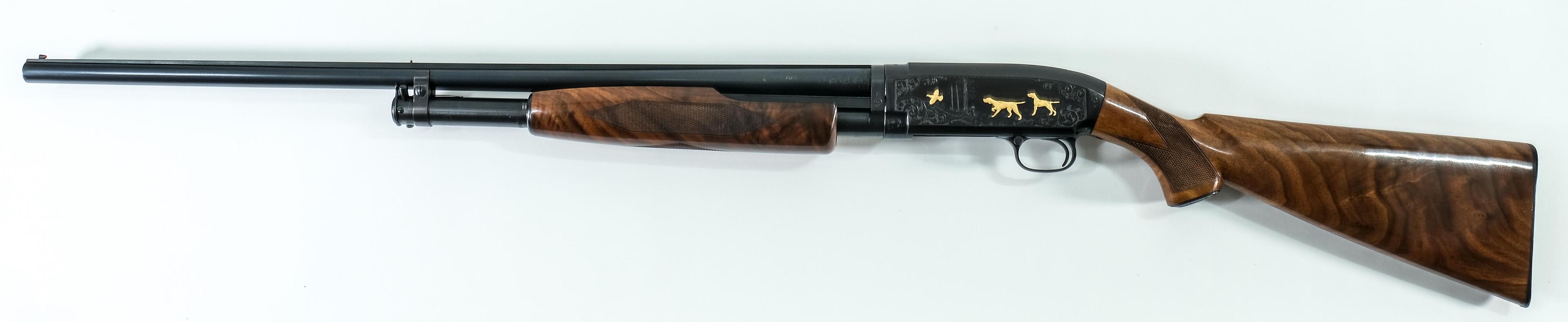 Engraved Winchester 12 28ga Shotgun