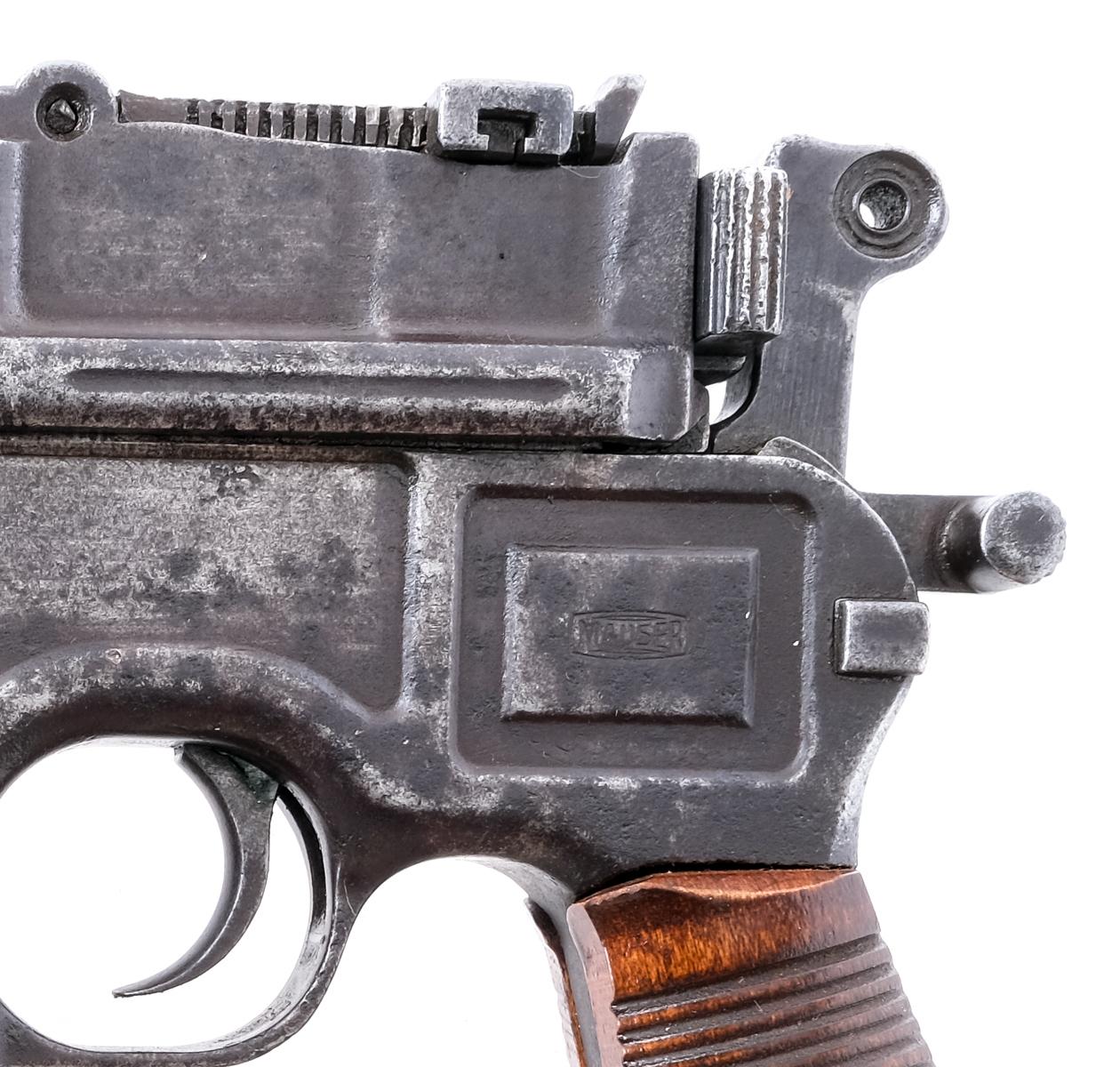 Mauser C96 Broomhandle 9mm Semi Auto Pistol