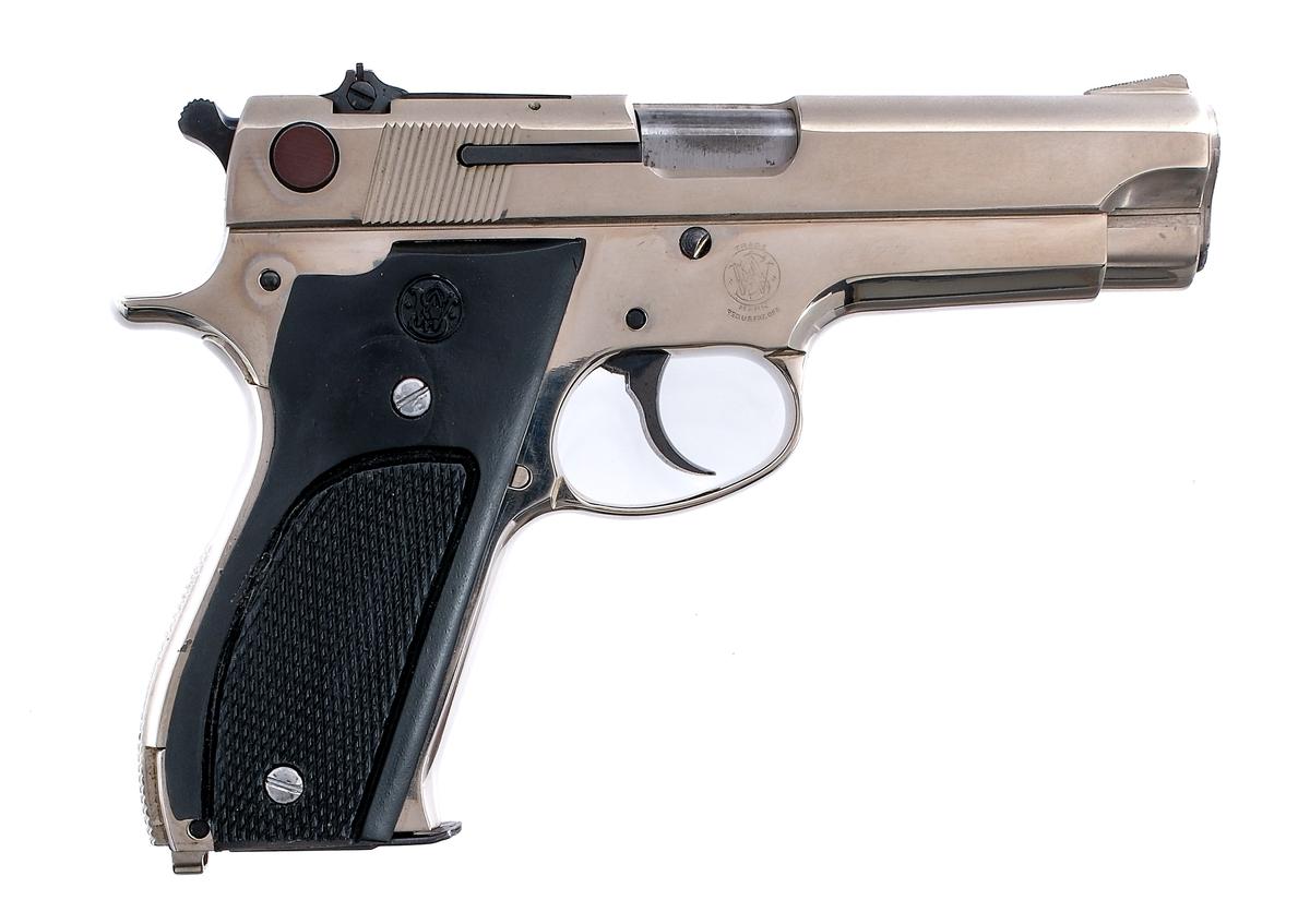 S&W 39-2 Nickel 9mm Semi Auto Pistol