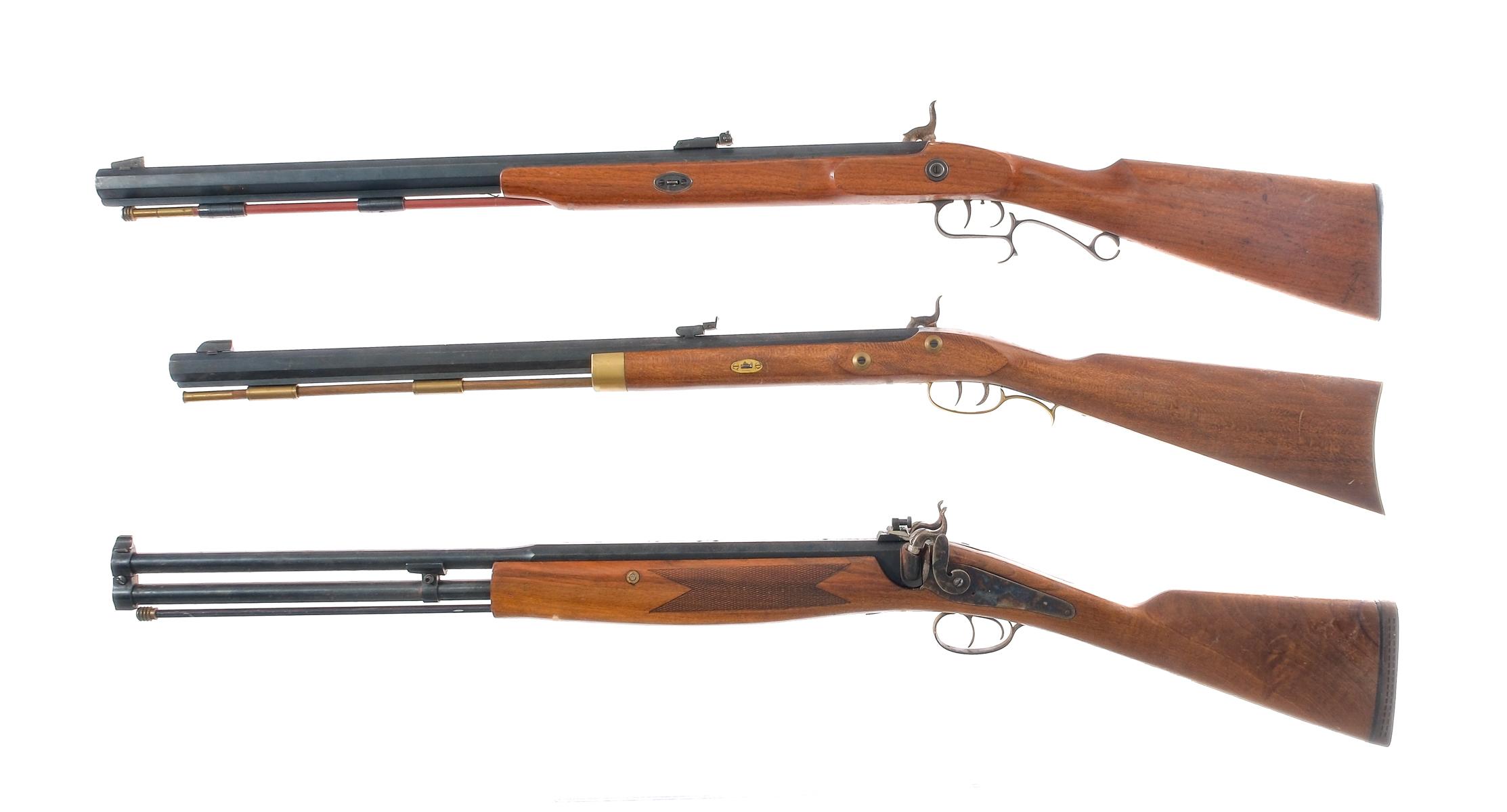 Black Powder Lot 3 Pcs Muzzle loader Rifles