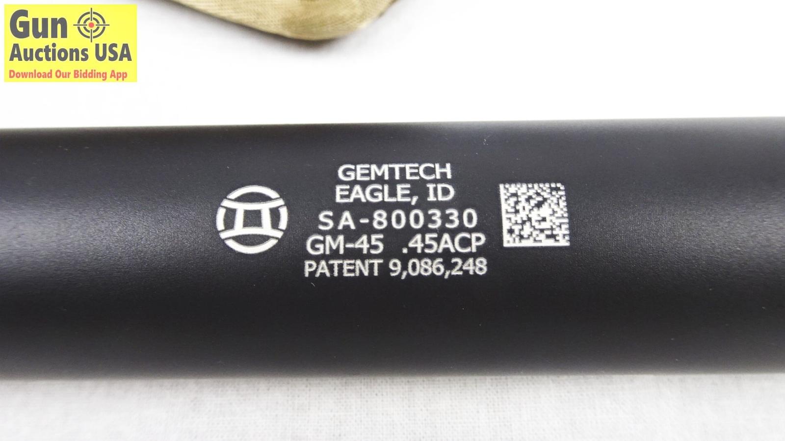 GEMTECH GM-45 .45 ACP NFA/Silencer. New In Box. SN