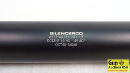 SILENCERCO OCTANE45HD .45ACP, 9mm, .40S&W, 300BLK Silencer. NEW in Box. Multi-Caliber Centerfire Pis