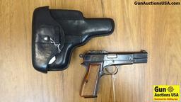 FABRIQUE NATIONALE D'ARMES de GUERRE HERSTAL BELGIQUE HI-POWER 9MM Semi Auto Pistol. Very Good Condi