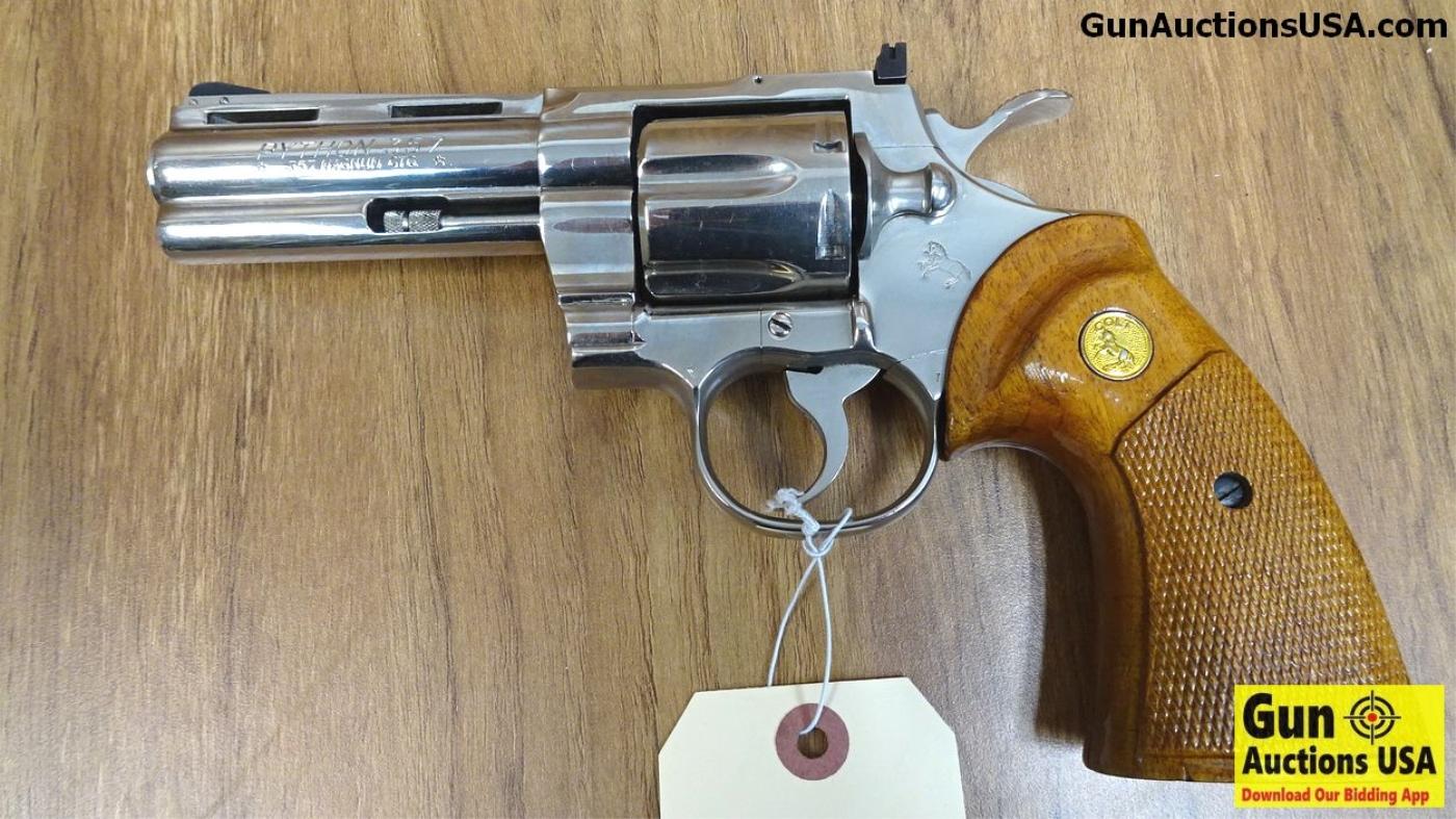 Colt PYTHON .357 MAGNUM Revolver. Excellent Condition. 4" Barrel. Shiny Bore, Tight Action Everyone