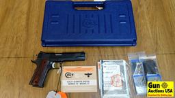 COLT 1911 - GOVT GUNSITE .45 ACP Semi-Auto Pistol. NEW in Box. 5" Barrel. Shiny Bore, Tight Acton Co