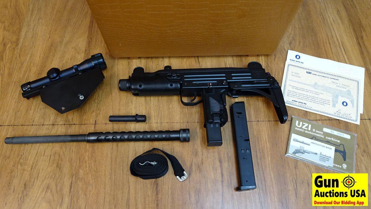 IMI - ISRAEL UZI MODEL A 9MM Semi Auto Military Collector Rifle. Excellent Condition. 16" Barrel. Sh