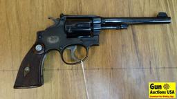 S&W K-22 .22 LR Collectors Revolver. Very Good. 6" Barrel. Shiny Bore, Tight Action Extremely Unusua