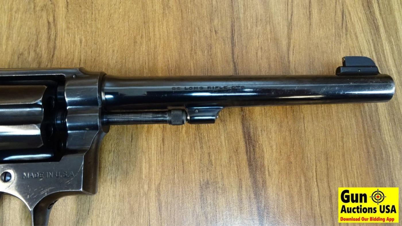 S&W K-22 .22 LR Collectors Revolver. Very Good. 6" Barrel. Shiny Bore, Tight Action Extremely Unusua