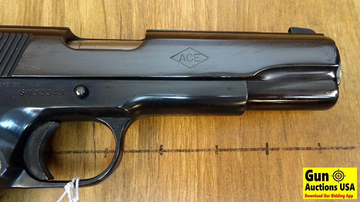 COLT ACE .22 LR Semi Auto Pistol. Very Good. 5" Barrel. Shiny Bore, Tight Action For those of You Wi