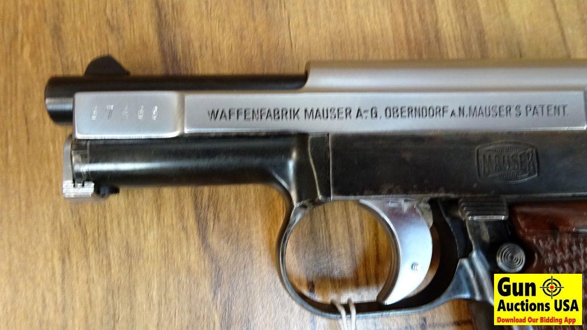 WAFFENFABRIK MAUSER A.G. OBERNDORF MAUSER .25 Cal. Semi Auto Pistol. Very Good. 3" Barrel. Shiny Bor
