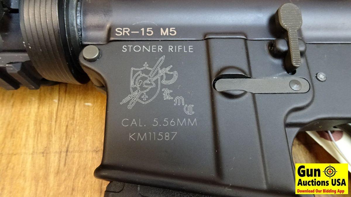 KNIGHT'S MFG. CO. STONER SR-15 M5 5.56 MM Semi Auto Collector Rifle. Excellent Condition. 20" Barrel