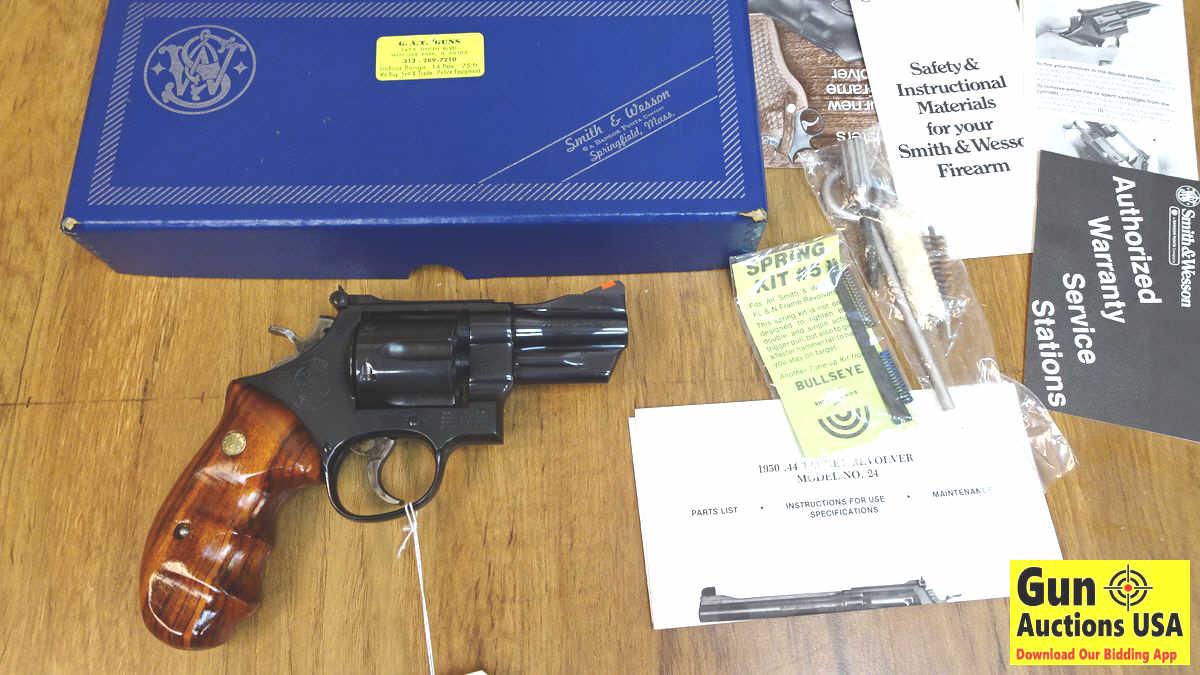 LEW HORTON S&W 24-3 .44 Special Revolver. New in Box. 3" Barrel. Shiny Bore,