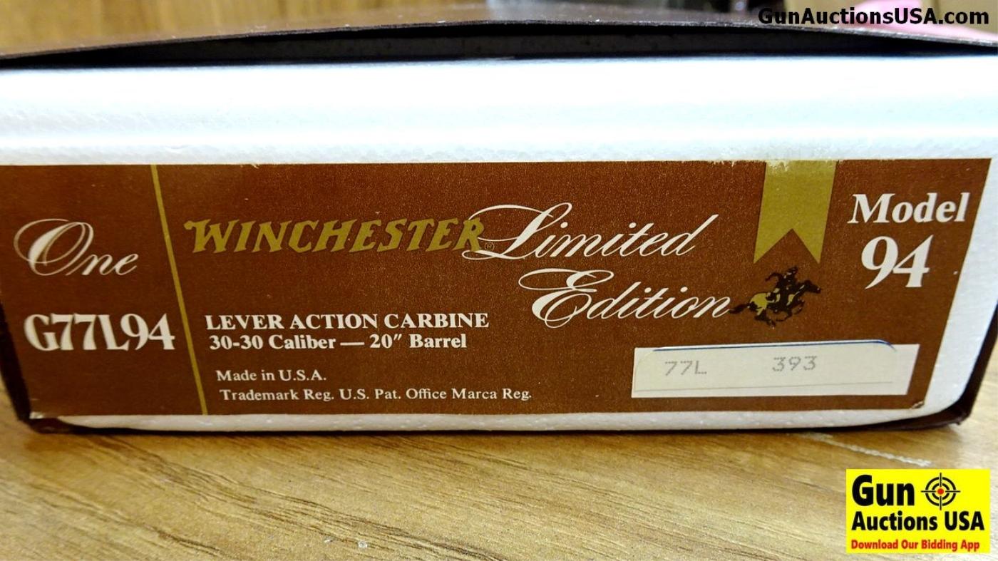 Winchester 1894 LIMITED EDITION BY WINCHESTER .30-30 Collector's Rifle. NEW in Box. 20" Barrel. We J