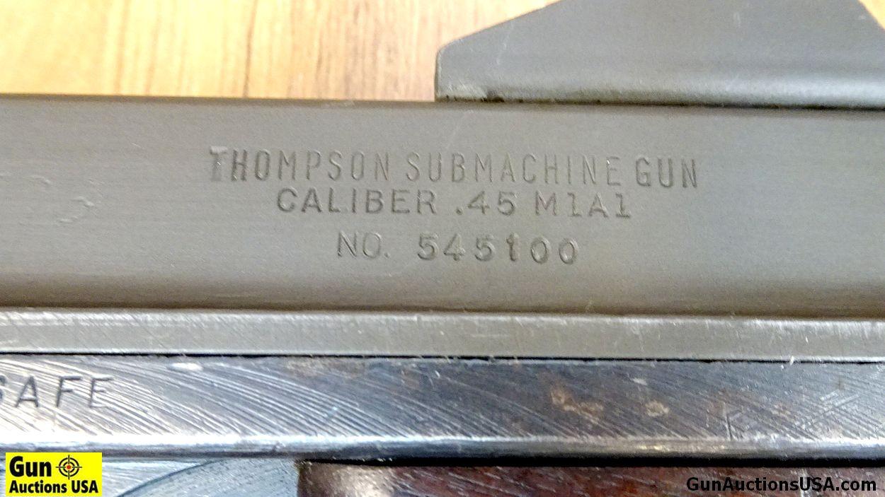 THOMPSON WWII AUTO ORDINANCE M1A1 .45 ACP FULL AUTO MILITARY CONFIGURATION NFA/Machine Gun. Very Goo