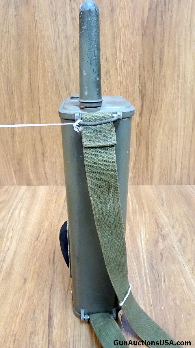 U.S. Military COLLECTOR'S Walkie Talkie. Very Good. U.S. Walkie Talkie with Strap, Marked Green Flig