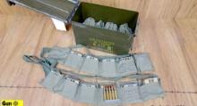 US GI Surplus 7.62x51 M80 BALL Ammo. 270 Rds, M80 BALL on Stripper Clips with Bandoleers. Includes M